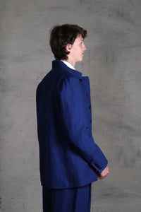 Image 10 of Harbour Master Jacket Linen - French Blue 