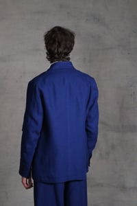 Image 19 of Harbour Master Jacket Linen - French Blue 