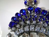 Image 8 of Diamond Imperial Double Head Eagle in Diamonds and Sapphires.