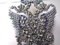 Image 12 of Diamond Imperial Double Head Eagle in Diamonds and Sapphires.