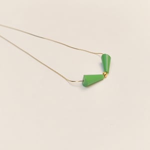 Image of Colgante Temaki Rosa / Verde Claro