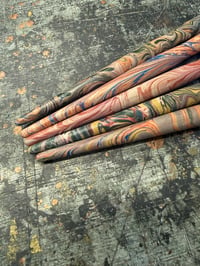 Image 4 of Hand Marbled Wooden Dip Pens / Calligraphy Pens (slight '2nds')