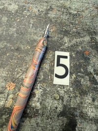 Image 10 of Hand Marbled Wooden Dip Pens / Calligraphy Pens (slight '2nds')