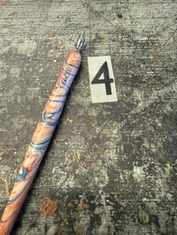 Image 9 of Hand Marbled Wooden Dip Pens / Calligraphy Pens (slight '2nds')
