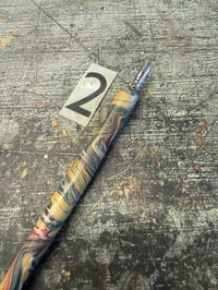 Image 7 of Hand Marbled Wooden Dip Pens / Calligraphy Pens (slight '2nds')