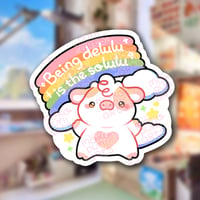 Diecut Sticker - Delulu Is The Solulu