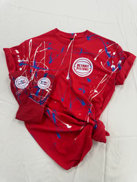 Image 1 of Splatter Paint Me Detroit Pistons 