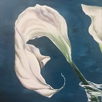 Image 3 of Arum Lillies Painting