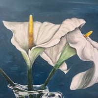 Image 4 of Arum Lillies Painting