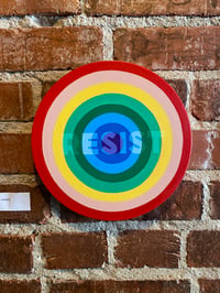 Image 1 of Original Acrylic Painting - “RESIST” (chromatic inhale)