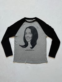 Image 2 of FACE PRINT UNISEX RAGLAN LONG SLEEVE T SHIRT