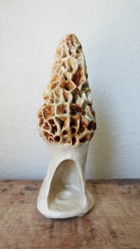 Image 1 of Morel Mushroom Incense Cone Holder #1