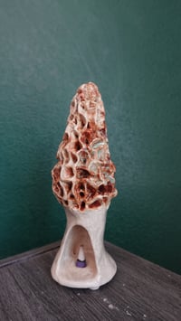 Image 9 of Morel Mushroom Incense Cone Holder #1