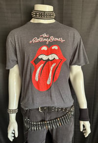 Image 1 of Stevie Rachelle "Stage Worn / Rolling Stones" men's tour tee 2XL Tee includes a Free signed CD