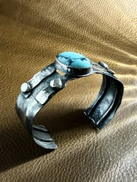 Image 2 of Silver Cuff with Turquoise