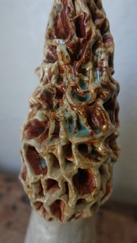 Image 4 of Morel Mushroom Incense Cone Holder #2