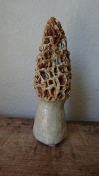 Image 6 of Morel Mushroom Incense Cone Holder #2