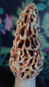 Image 3 of Morel Mushroom Incense Cone Holder #2
