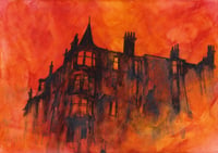 Image 2 of Tenement, Corner of Clarence Drive and Falkland street - Acrylic Paint and Charcoal on Paper 