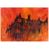 Image 1 of Tenement, Corner of Clarence Drive and Falkland street - Acrylic Paint and Charcoal on Paper 