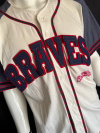 Image 3 of Stevie Rachelle "Stage Worn / Atlanta Braves" Embroidered Jersey Large includes Free signed CD