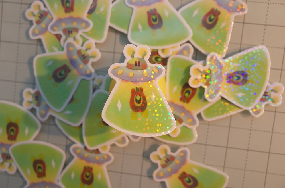 Image of Kirby UFO Vinyl Sticker