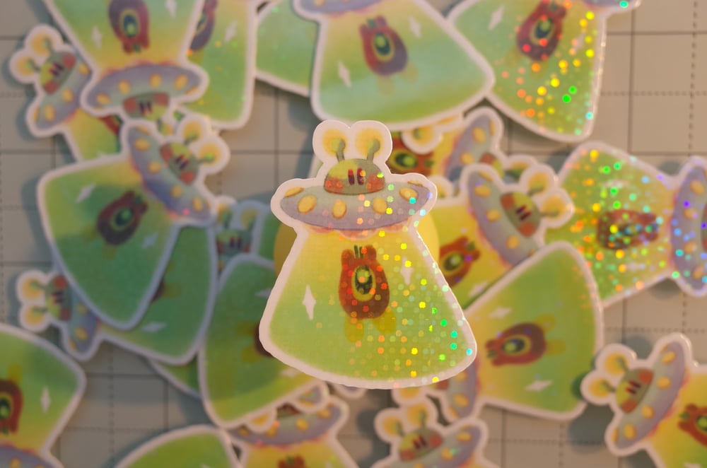 Image of Kirby UFO Vinyl Sticker