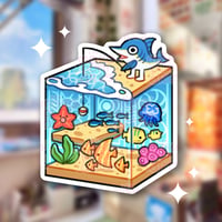 Image 1 of Diecut Sticker - Aquarium PC