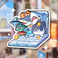 Image 1 of Diecut Sticker - Fishtop