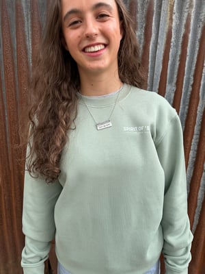 Image of Spirit of ‘58  sweatshirt in eucalyptus green