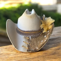 Image 1 of Axis Hide Hat and Horn Fascinator