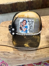 Image 1 of My Cat And I….Trucker Hat