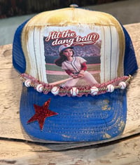 Image 1 of Hit The Dang Ball Mom Trucker Hat