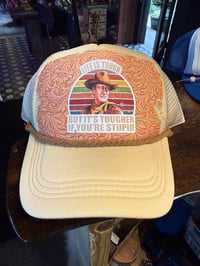 Image 2 of Life Is Tough Trucker Hat-Men’s