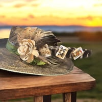 Image 1 of Hold Em’ Hat Fascinator