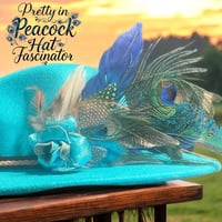 Image 1 of Pretty in Peacock Hat Fascinator