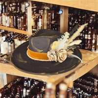 Image 1 of Black Gold  Fascinator