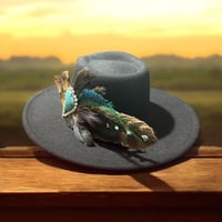 Image 2 of Love is Turquoise Hat Fascinator