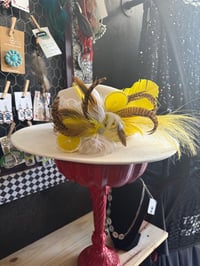 Image 1 of Lemon Tea Time Hat Fascinator