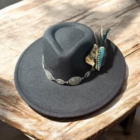 Image 3 of Love is Turquoise Hat Fascinator