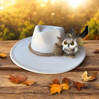 Image 1 of Owl Play Hat Fascinator