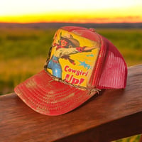 Image 3 of Red Cowgirl Up! Trucker Hat 
