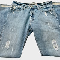 Image 7 of Men's Levi's 527 Vintage 2005 Jeans , Sz 34/ 34,  Low rise , boot cut, 100% Cotton, Med wash