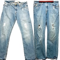 Image 12 of Men's Levi's 527 Vintage 2005 Jeans , Sz 34/ 34,  Low rise , boot cut, 100% Cotton, Med wash