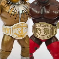 Image 1 of Retro Belts Series 1 - 1x White Inter & Gold Inter Belt Set