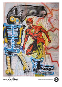 Image 1 of A3 Giclée Art Print — SUPER LOVE… — collaboration with Mick Connor and Marc Craig