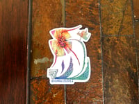 Monkey-Face Orchid Sticker