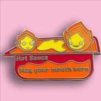McGhibli | Calcifer Hot Sauce| Enamel Pin