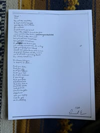 "fuck" Lyric Print