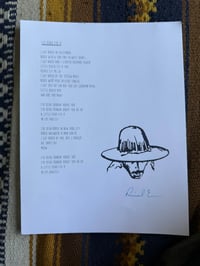 Lyric Print of your choice - SIGNED